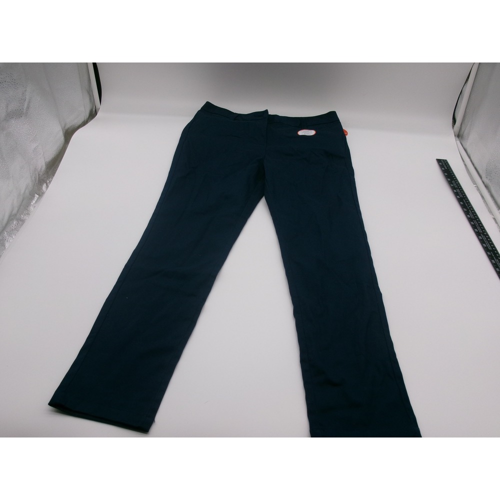 Wonder Nation Girls Navy Blue School Uniform Pants Size 16 Adjustable Waist NEW - Picture 1 of 14